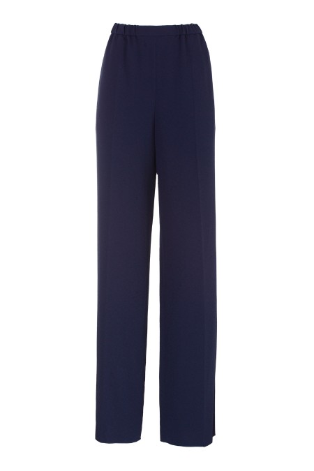 Shop EMPORIO ARMANI  Pantalone: Emporio Armani pantaloni palazzo a vita elastica in frisottino.
Composizione: 96% Poliestere 4% Elastan.
Frisottino stretch.
Vita elastica.
Fodera in georgette a tono.
Fabbricato in Cina.. H4NP1A E9919-912
